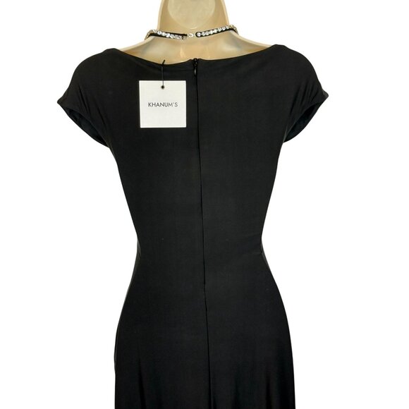 Khanum’s x Revolve Black Khine Gown NWT Off Shoulder Crystal Strap Maxi  - S - Picture 10 of 14